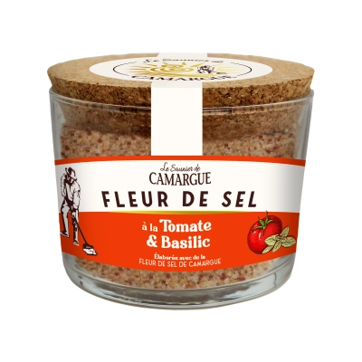 Organska mešavina začina (paradajz i bosiljak) i cvetne morske soli 130g