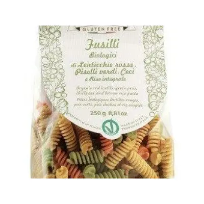 Organska testenina fusilli tricollore 250 gr.