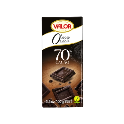 Čokolada 70% kakaa, bez dodatog šećera 100g