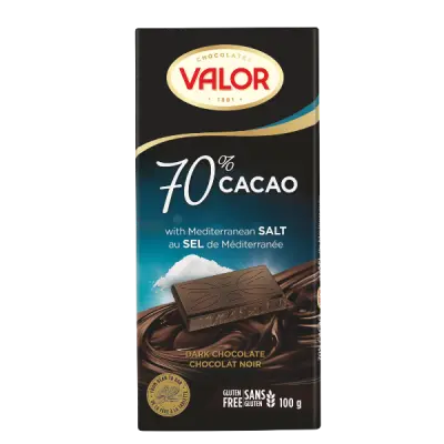Valor Čokolada 70% kakaa sa mediteranskom soli 100g